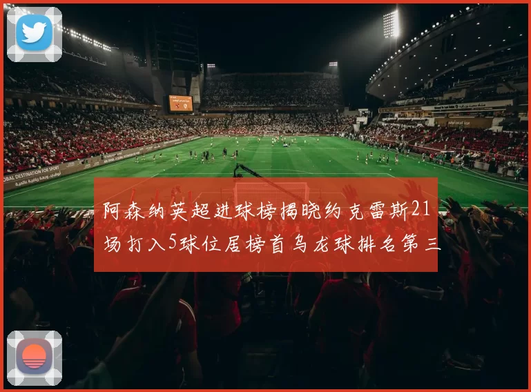 阿森纳英超进球榜揭晓约克雷斯21场打入5球位居榜首乌龙球排名第三